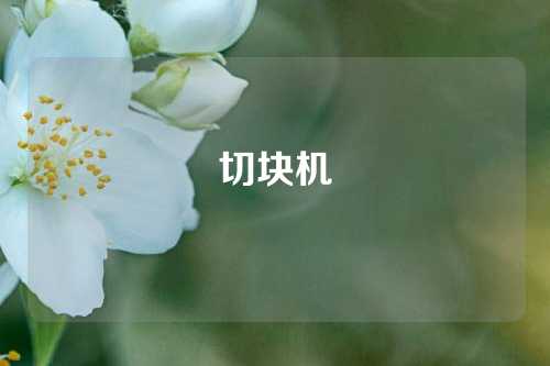 切块机