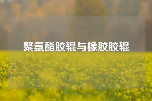 聚氨酯胶辊与橡胶胶辊