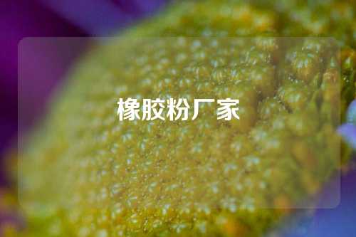 橡胶粉厂家