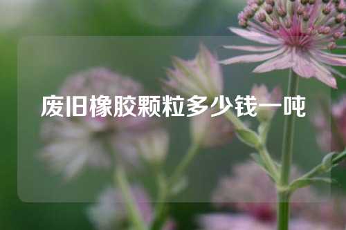 废旧橡胶颗粒多少钱一吨