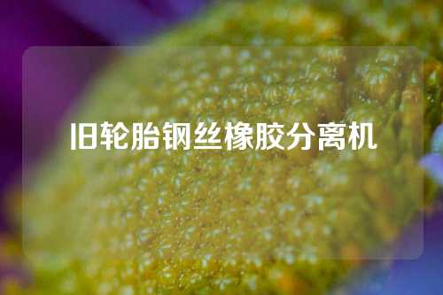 旧轮胎钢丝橡胶分离机