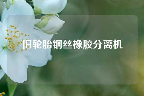 旧轮胎钢丝橡胶分离机