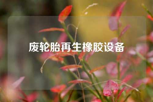 废轮胎再生橡胶设备