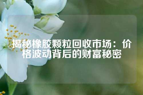 揭秘橡胶颗粒回收市场：价格波动背后的财富秘密