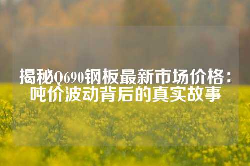 揭秘Q690钢板最新市场价格：吨价波动背后的真实故事