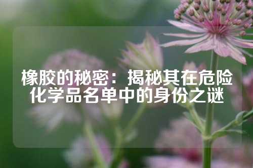 橡胶的秘密：揭秘其在危险化学品名单中的身份之谜